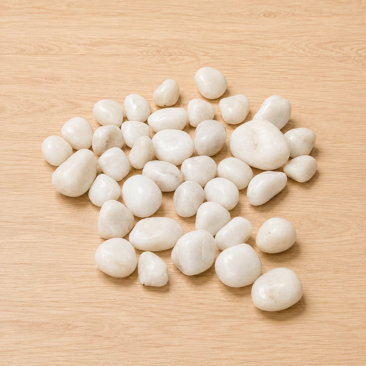 White Decorative Pebbles for Garden and Home Decor