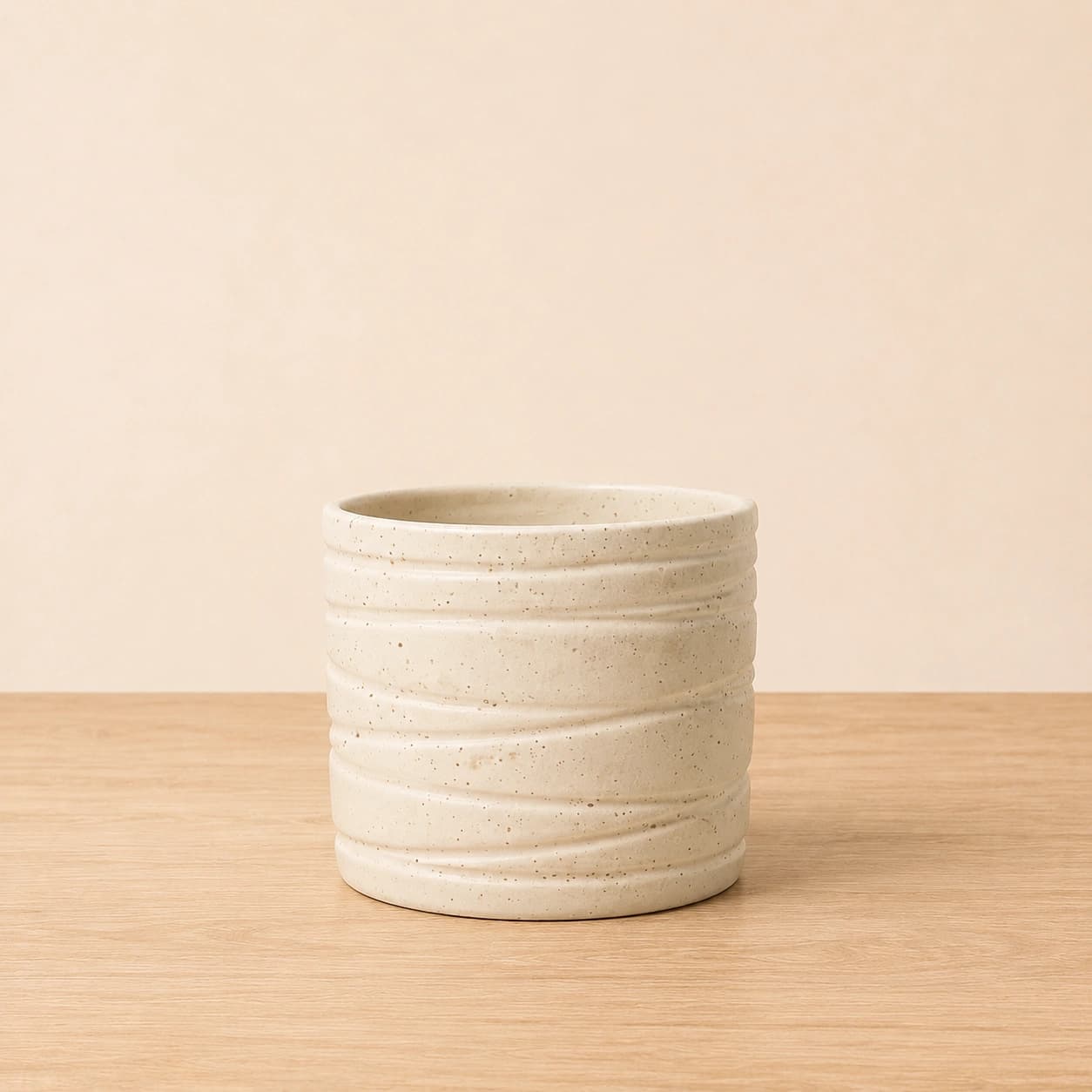 Modern Textured Ceramic Planter Pot